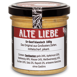 Zeige Details für Glenns Rügener Senf - ALTE LIEBE - Ur Senf klassisch - 160g Bild von Glenns Rügener Senf - ALTE LIEBE - Ur Senf klassisch - 160g