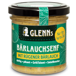 Zeige Details für Glenns Rügener Senf - BÄRLAUCH SENF - 160g Bild von Glenns Rügener Senf - BÄRLAUCH SENF - 160g