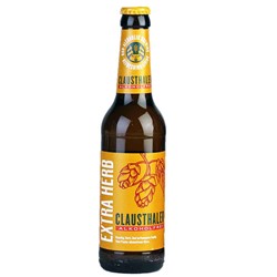 Zeige Details für Clausthaler - EXTRA HERB - ALKOHOLFREI - 0,33l - Bild von Clausthaler - EXTRA HERB - ALKOHOLFREI - 0,33l -