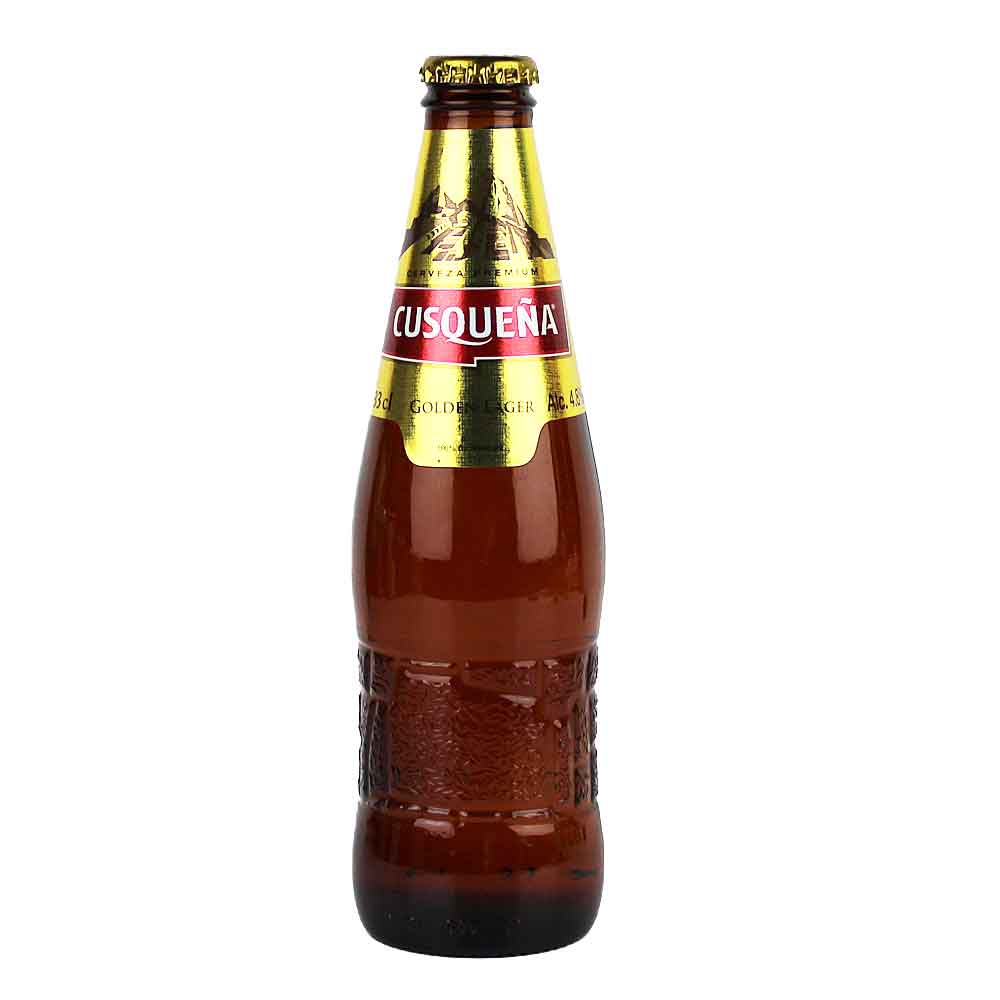 Bild von Cusquena Bier - GOLDEN LAGER - Peru 0,33l  ( MHD 3. November 2024 )