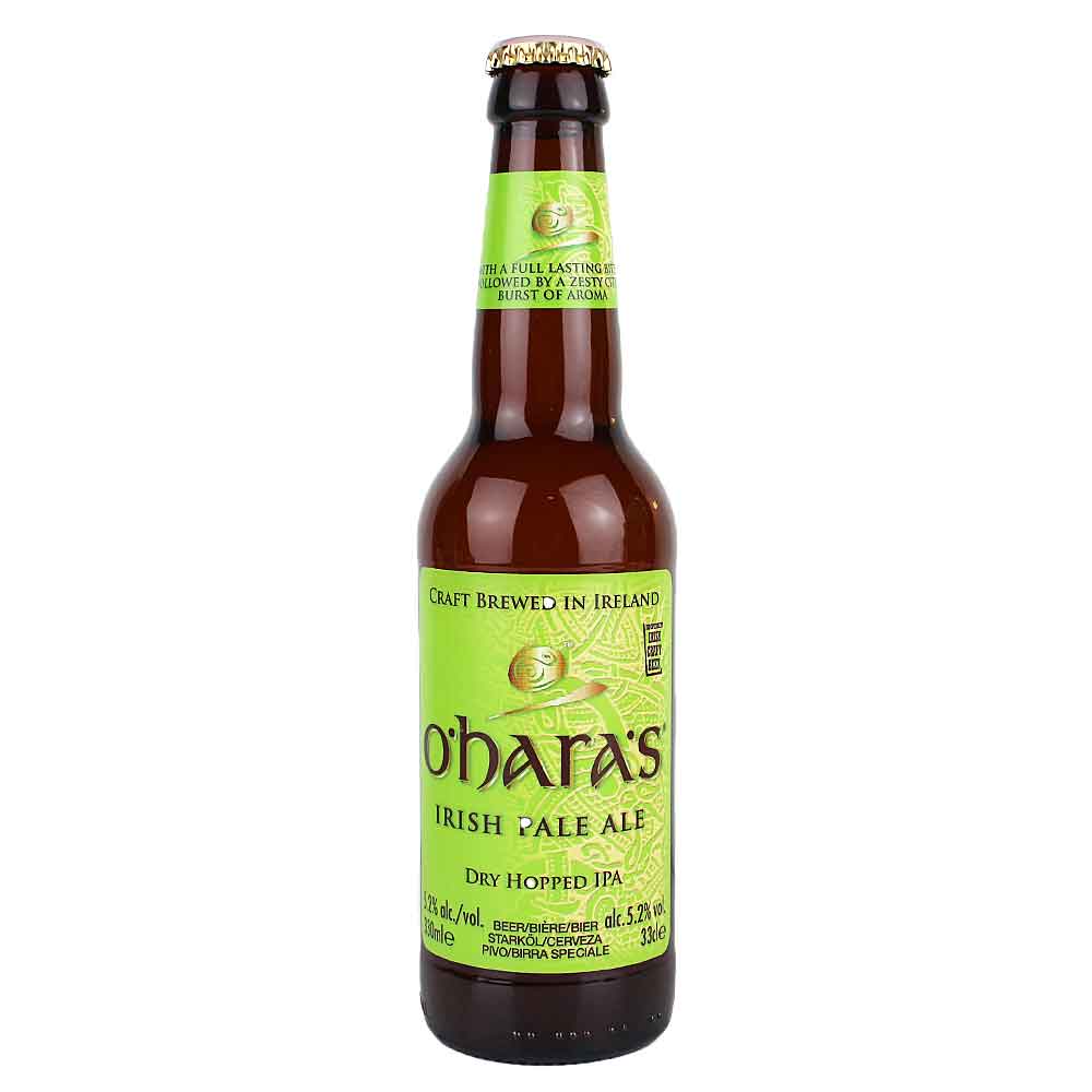 Bild von Oharas - IRISH PALE ALE - aus Irland  0,33l ( MHD 28. NOVEMBER 2024 )