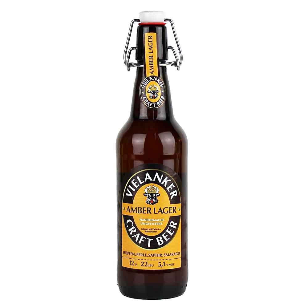 Bild von Vielanker Craftbeer - AMBER LAGER - 0,5l  ( MHD 08. DEZEMBER 2024 )