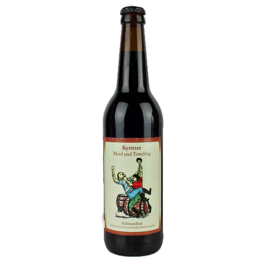 Bild von Kyritzer Mord und Totschlag Bier - Schwarzbier - 0,5l ( MHD 25. SEPTEMBER 2024 )