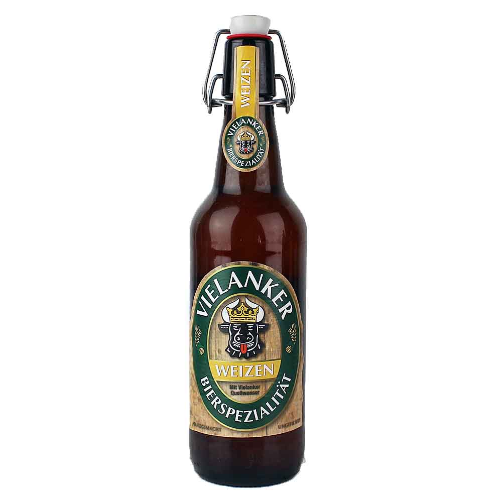Bild von Vielanker Weizen in der Bügelflasche aus M/V - 0,5l ( MHD 13. SEPTEMBER 2025 )
