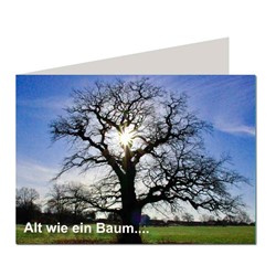 Bild von BierPostCARD - "Alt wie ein Baum...." Klappkarte gedruckt auf hochwertigem Recyclingpapier A6 im Briefumschlag