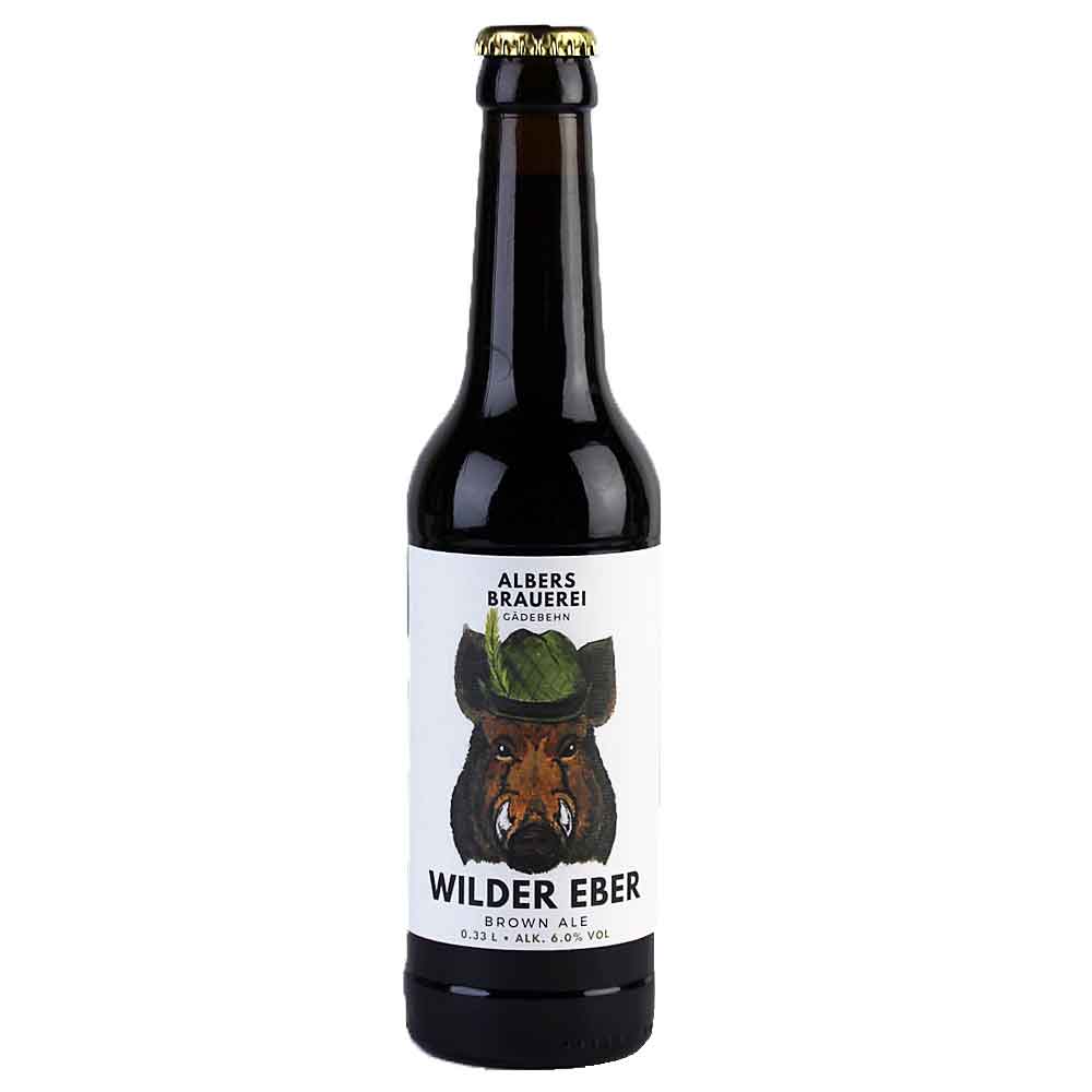 Bild von Albers Brauerei - WILDER EBER - BROWN ALE - 0,33l  ( MHD 04. NOVEMBER 2024 )