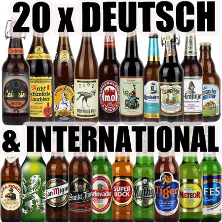 Bild von 20 Fl. deutsche und  internationale Biere 