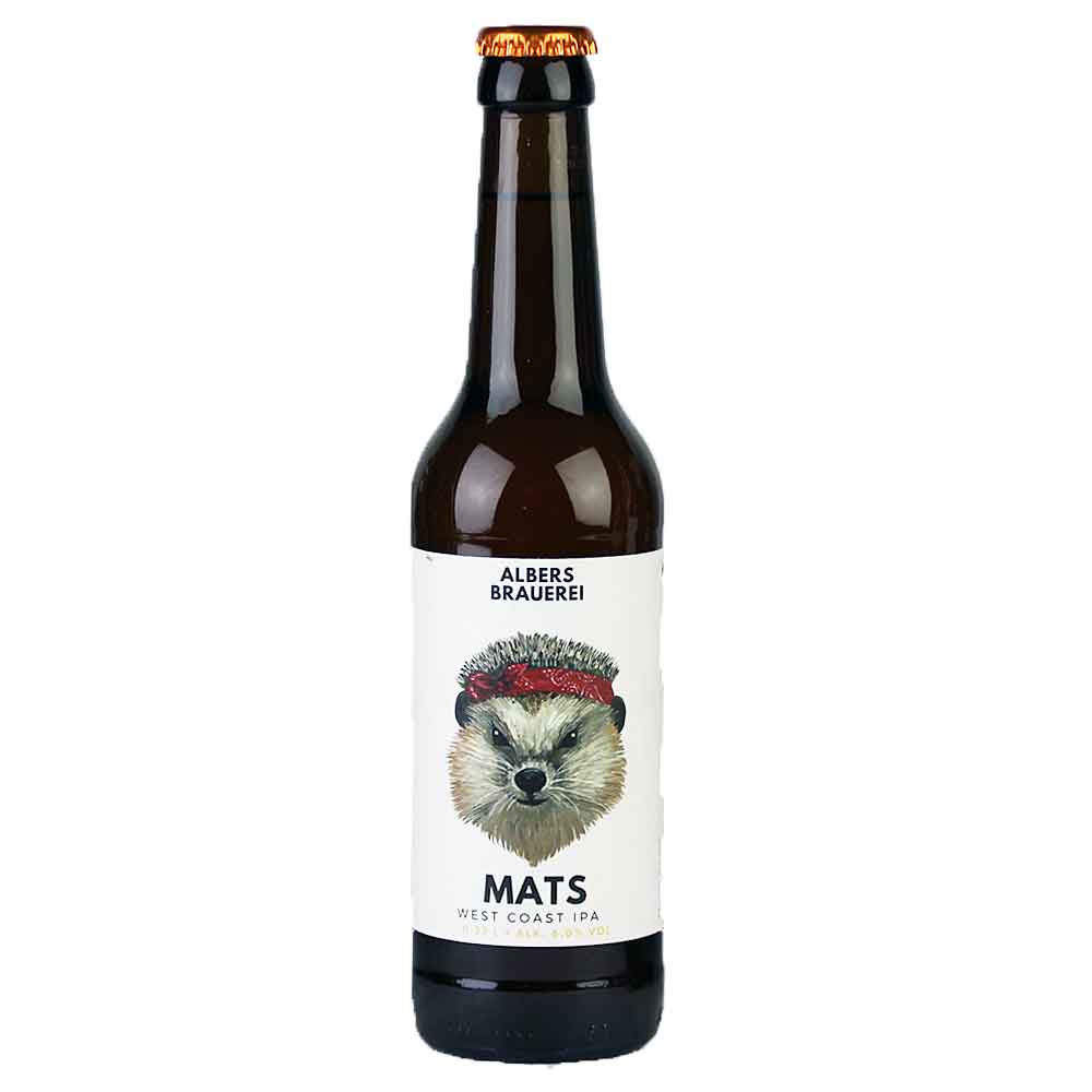 Bild von Albers Brauerei - MATS - WEST COAST IPA - 0,33l  ( MHD 13. MÄRZ 2026 )