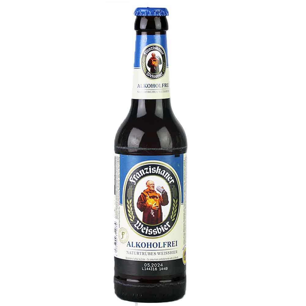 Bild von Franziskaner Weissbier - HEFETRÜB - ALKOHOLFREI - 0,5l