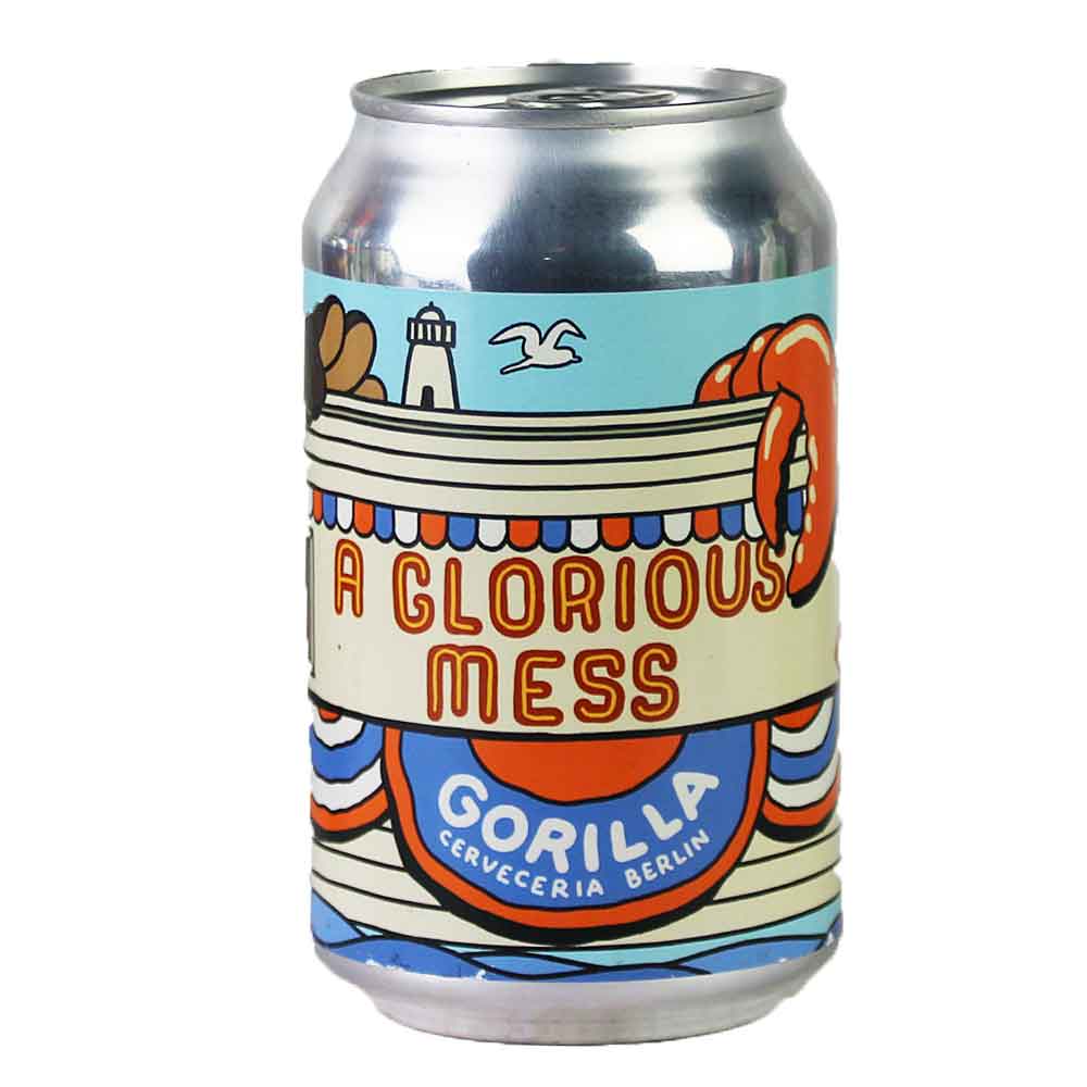 Bild von Gorilla - A GLORIOUS MESS - NEW ENGLAND IPA - Berlin - Dose 0,33l ( MHD 15. AUGUST 2024 )