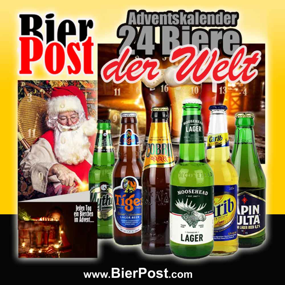 Bild von Adventskalender mit BIEREN DER WELT -  incl. BierPostCARD ( HEUTE  incl. DESIGNÖFFBER mit deiner Gravur gratis )