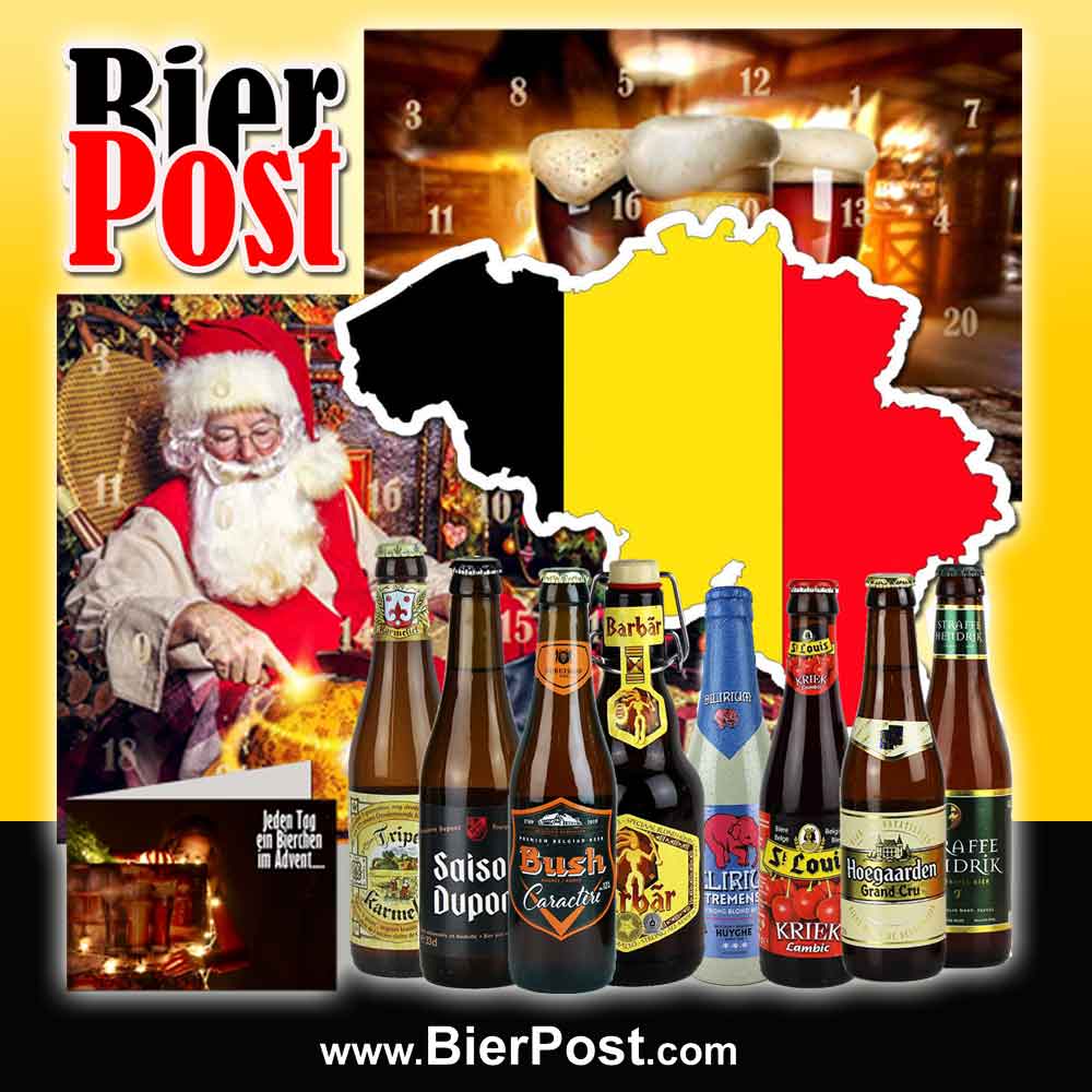 Bild von Bier-Adventskalender - BIERLAND BELGIEN - je 0,33l  ( HEUTE mit Design Flaschenöffner und GRATIS Gravur als Auswahl )