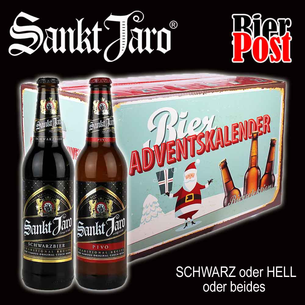 Bild von Bieradventskalender - GEFÜLLT mit 24 SANKT JARO Bier - 0,5l mit Auswahl - 