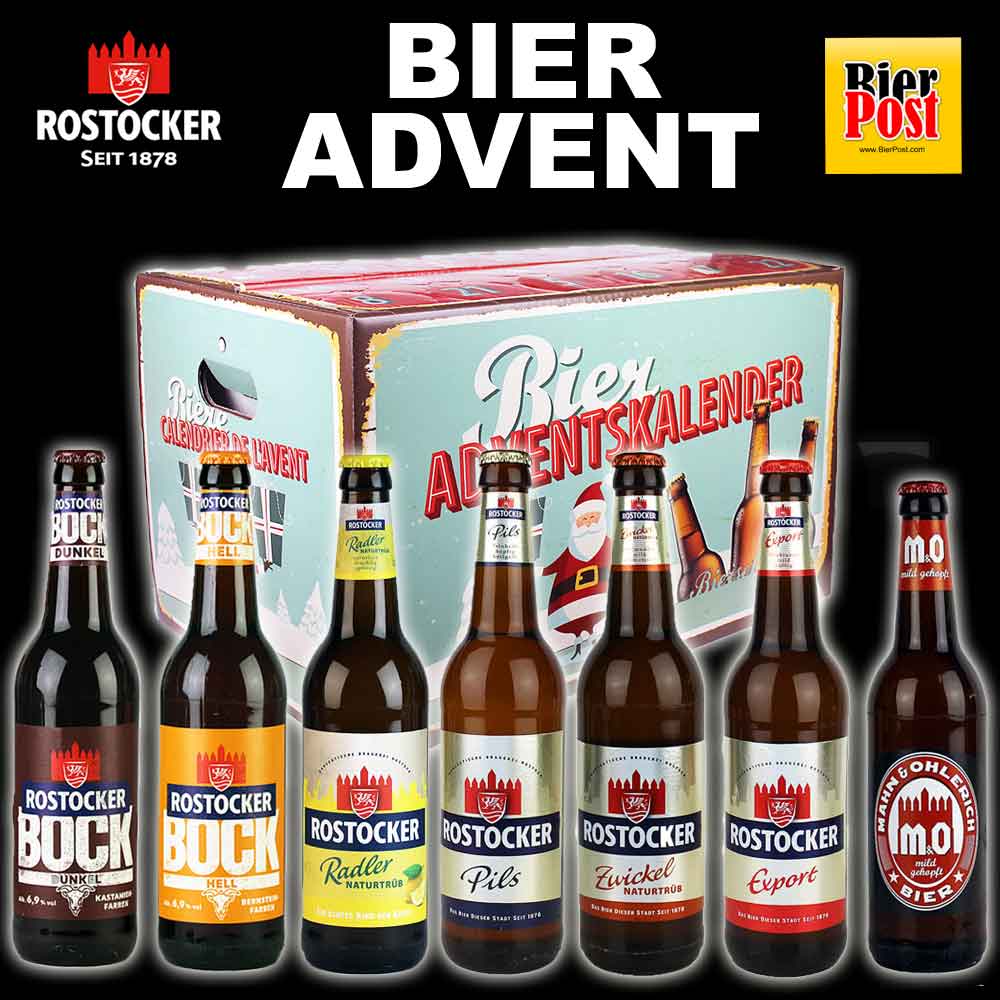 Bild von Bieradventskalender - gefüllt mit 24 ROSTOCKER BIEREN