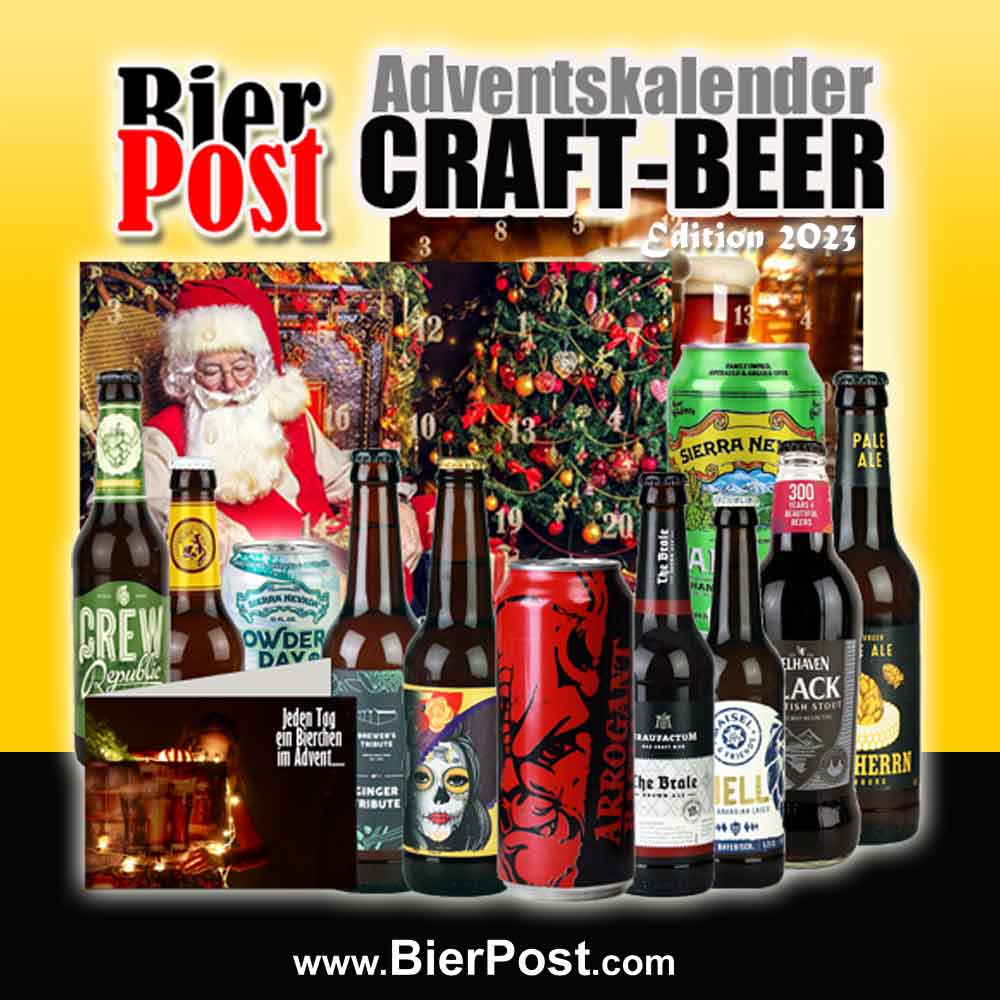 Bild von Bier-Adventskalender - 24 x CRAFTBEER DEUTSCH & INTER - je 0,33l incl. BierPostCARD  ( HEUTE mit Design Flaschenöffner und GRATIS Gravur als Auswahl )