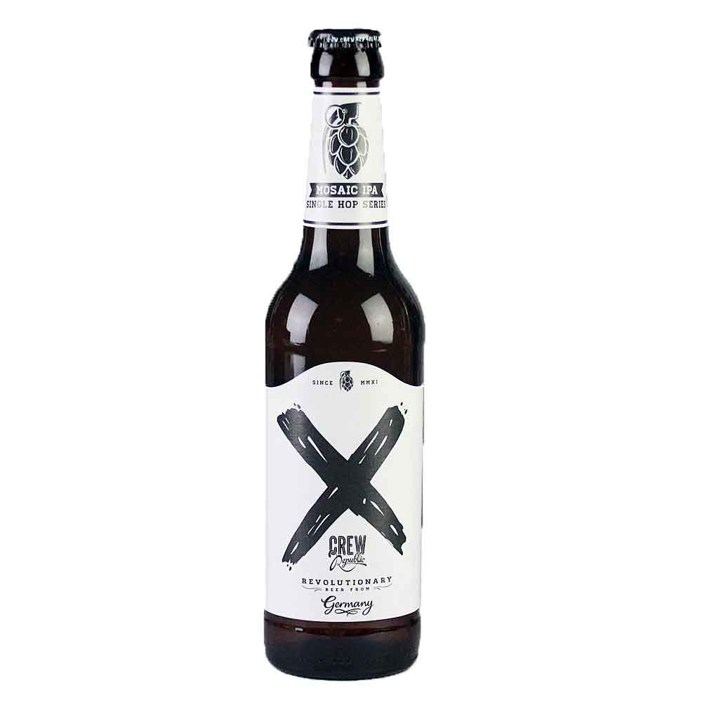 Bild von Crew Republic - X - SINGLE HOP SERIES - MOSAIC IPA - 0,33l ( MHD 10. JULI 2024 )