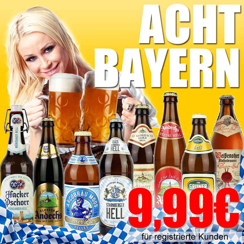 Bild von Flexi-Set "Bierland BAYERN" - je 0,5l  - mit Auswahl ( Abbildung ähnlich ) 