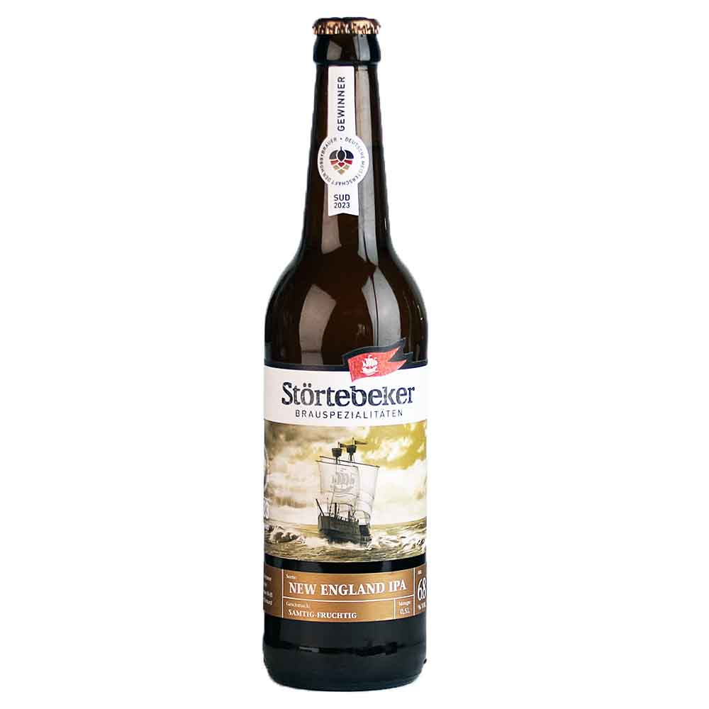 Bild von Störtebeker Bier - NEW ENGLAND IPA - aus Stralsund 0,5l  ( MHD 27. OKTOBER 2024 )