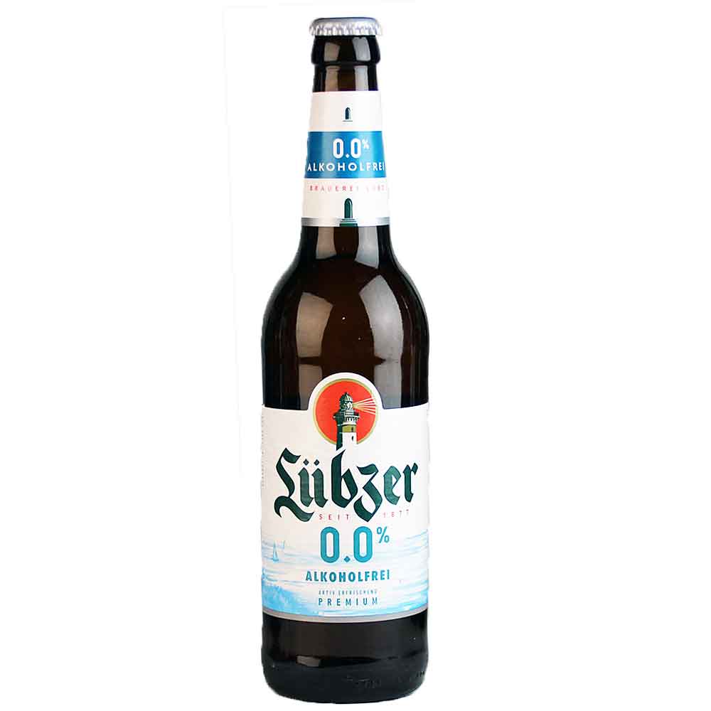 Bild von Lübzer Bier - 0,0% ALKOHOLFREI - PREMIUM - Mecklenburg 0,5l  ( MHD 7. AUGUST 2025 )