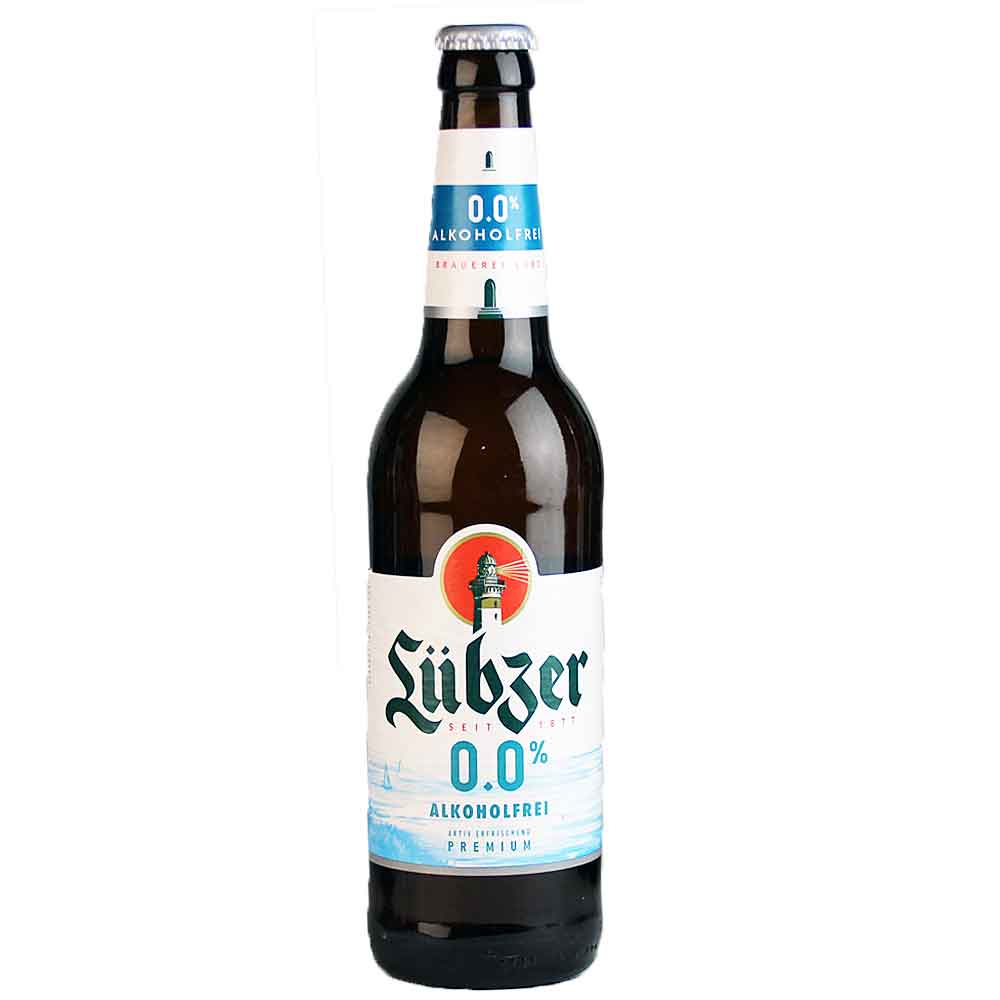 Bild von Lübzer Bier - 0,0% ALKOHOLFREI - PREMIUM - Mecklenburg 0,5l 