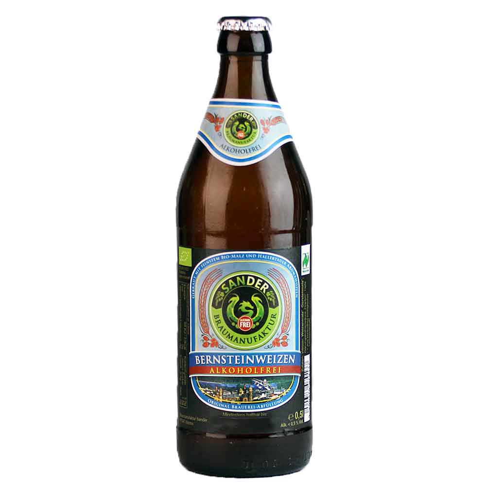 Bild von Sander - BERNSTEIN WEIZEN - ALKOHOLFREI - Bio-Bier aus Worms - 0,5l  