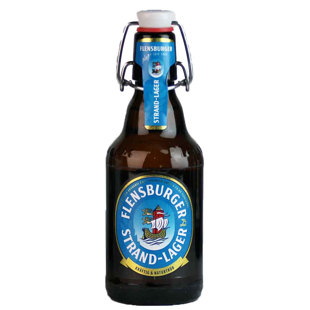 Bild von Flensburger - STRAND LAGER - 0,33l ( MHD 25. DEZEMBER 2025 )