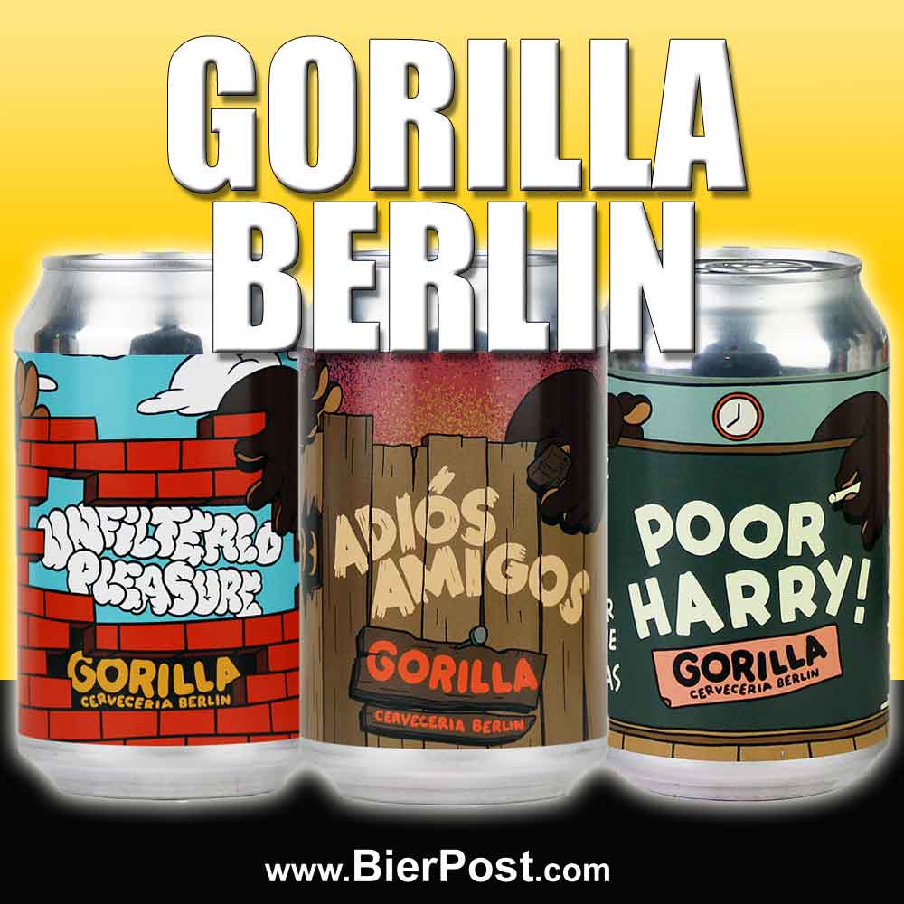 Bild von Gorilla - 3er PROBIERSET  aus Berlin - je Dose 0,33l