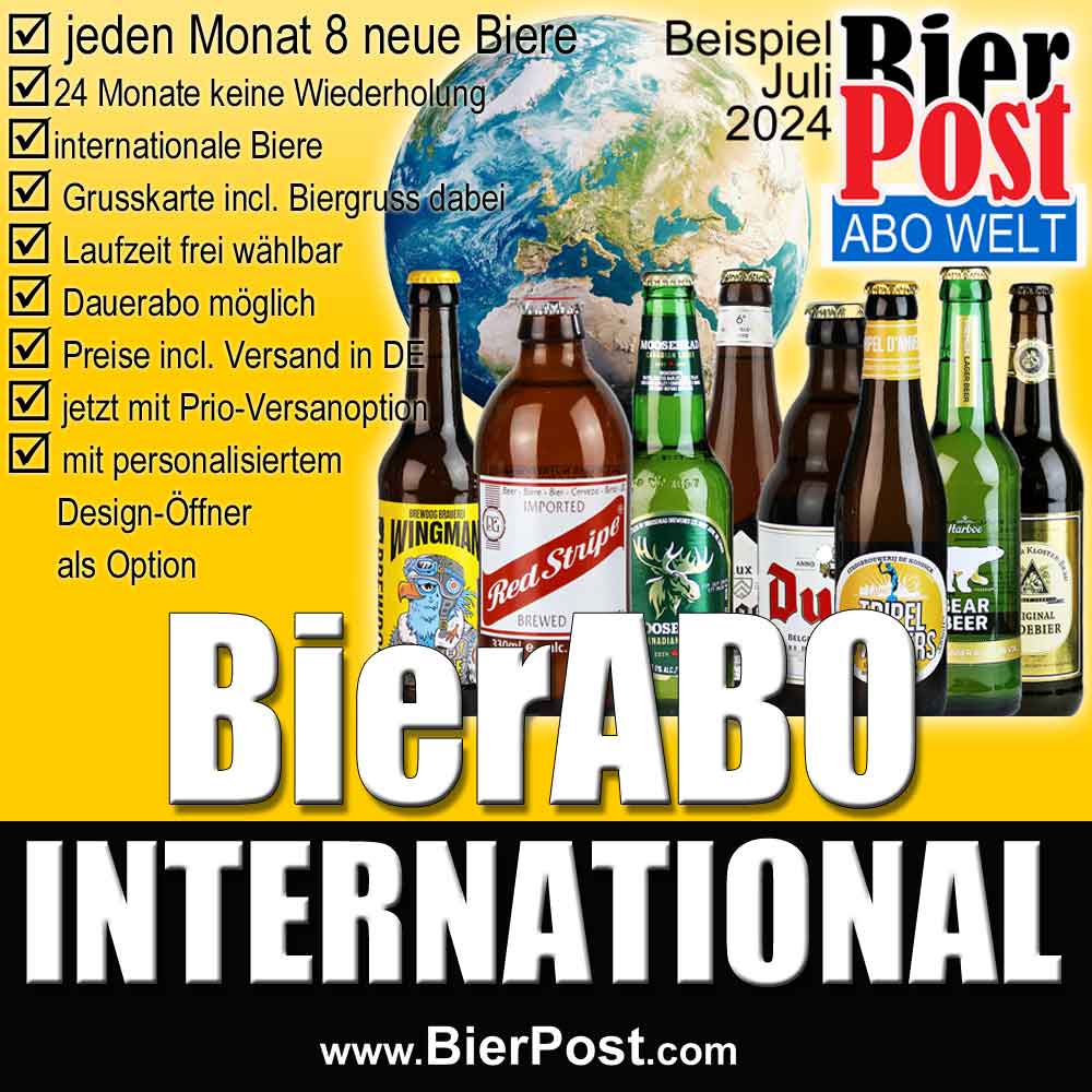 Bild von BierPostABO - INTERNATIONAL - incl. Versand in DE, incl. BierPostCARD 