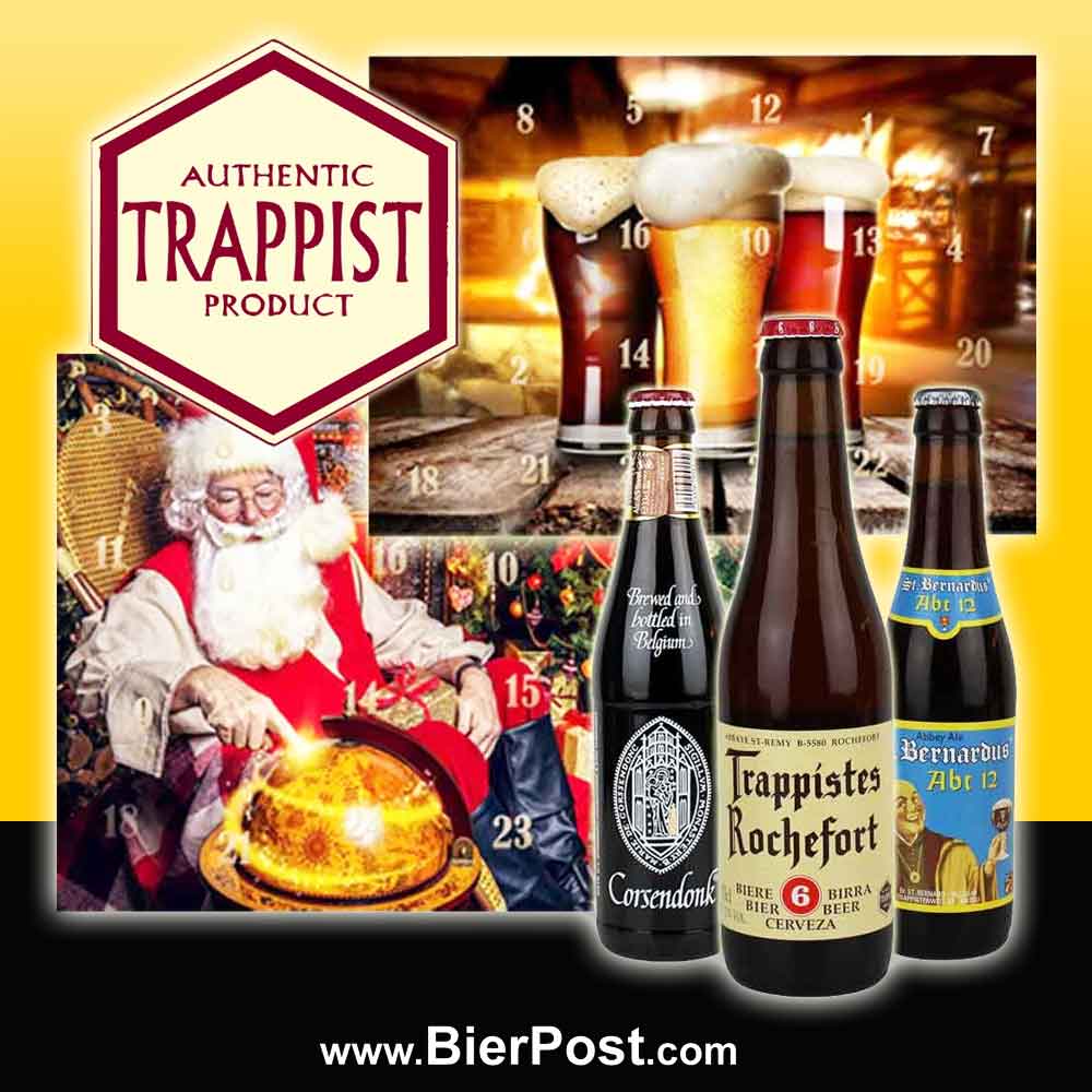 Bild von Bier-Adventskalender - 24 x Trappisten & Abteibiere - je 0,33l  ( SONDERANGEBOT - Heute mit Designöffner und deiner Gravur GRATIS dazu )