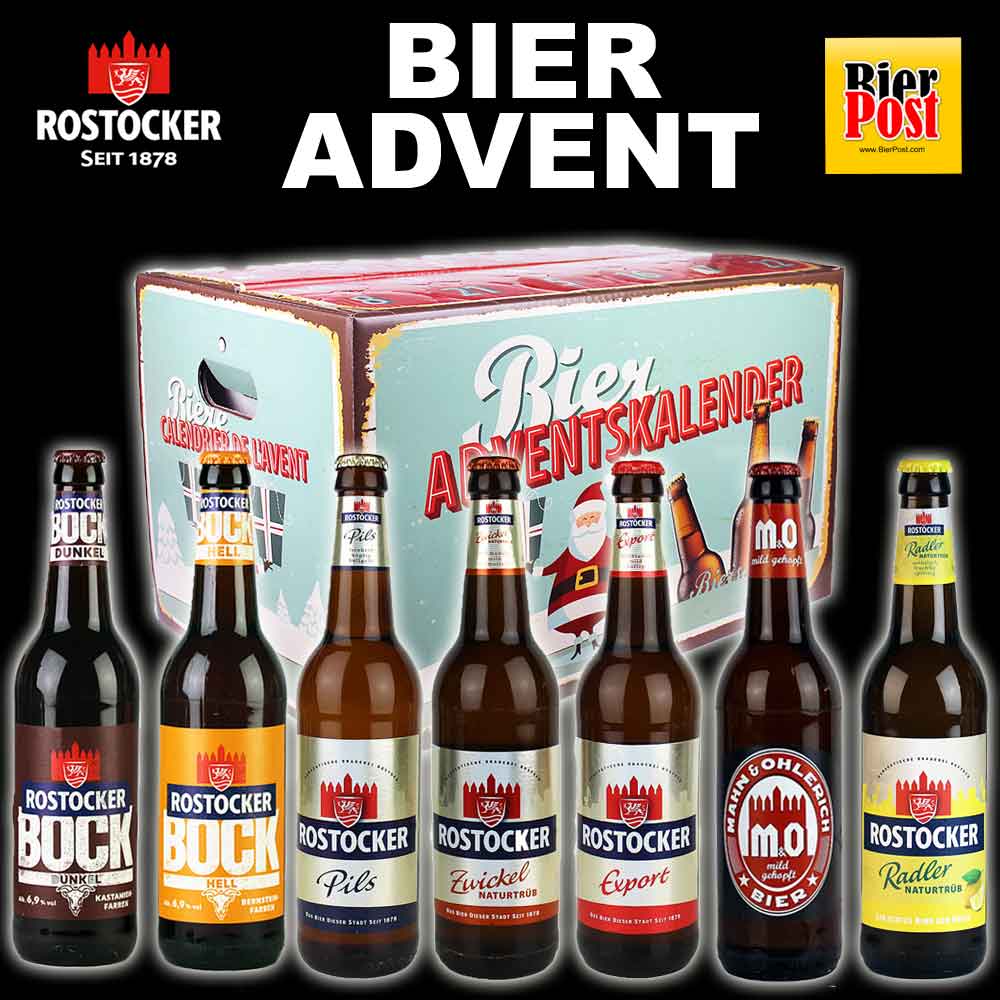 Bild von Bieradventskalender - gefüllt mit 24 ROSTOCKER BIEREN ( mit GRATIS DESIGN-Öffner mit deiner Gravur )