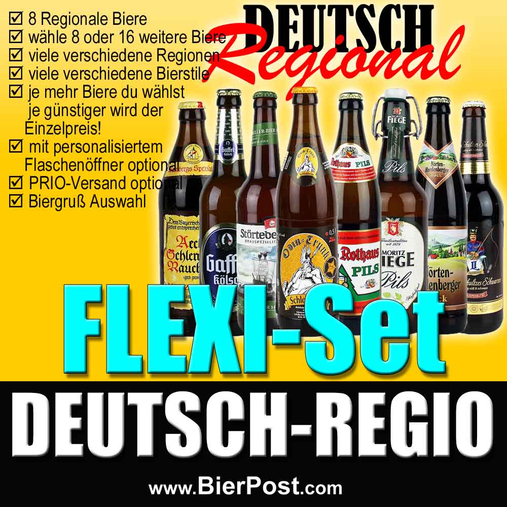 Bild von Flexi-Set -  Regionale Bierspezialitäten aus Deutschland - IN ARBEIT - ABBILDUNG ÄHNLICH - OHNE SCHILD