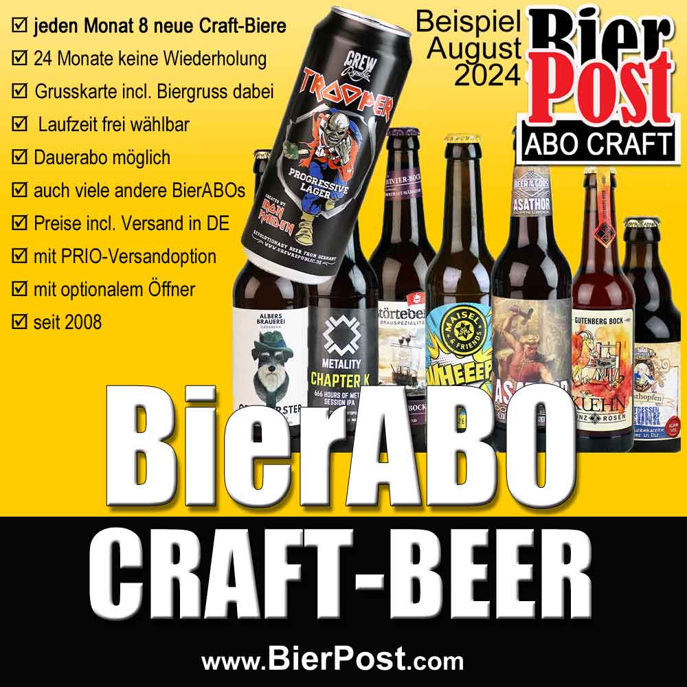 Bild von BierPostABO - CRAFTBEER - incl. Versand in DE, incl BierPostCARD 