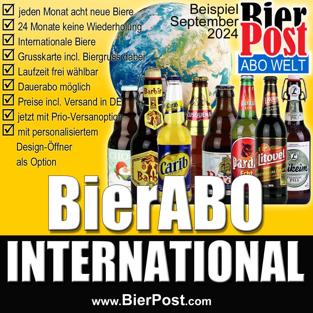 Bild von BierPostABO - INTERNATIONAL - incl. Versand in DE, incl. BierPostCARD 