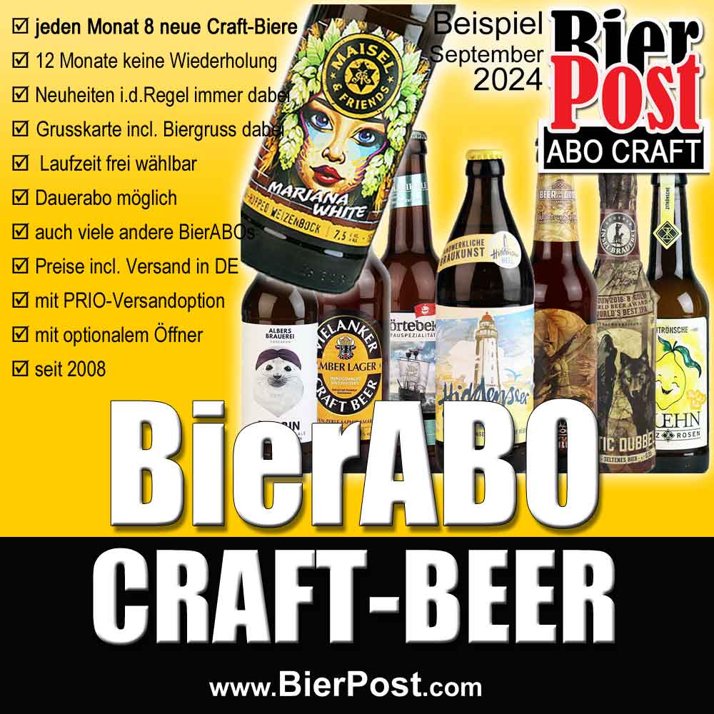 Bild von BierPostABO - CRAFTBEER - incl. Versand in DE, incl BierPostCARD 