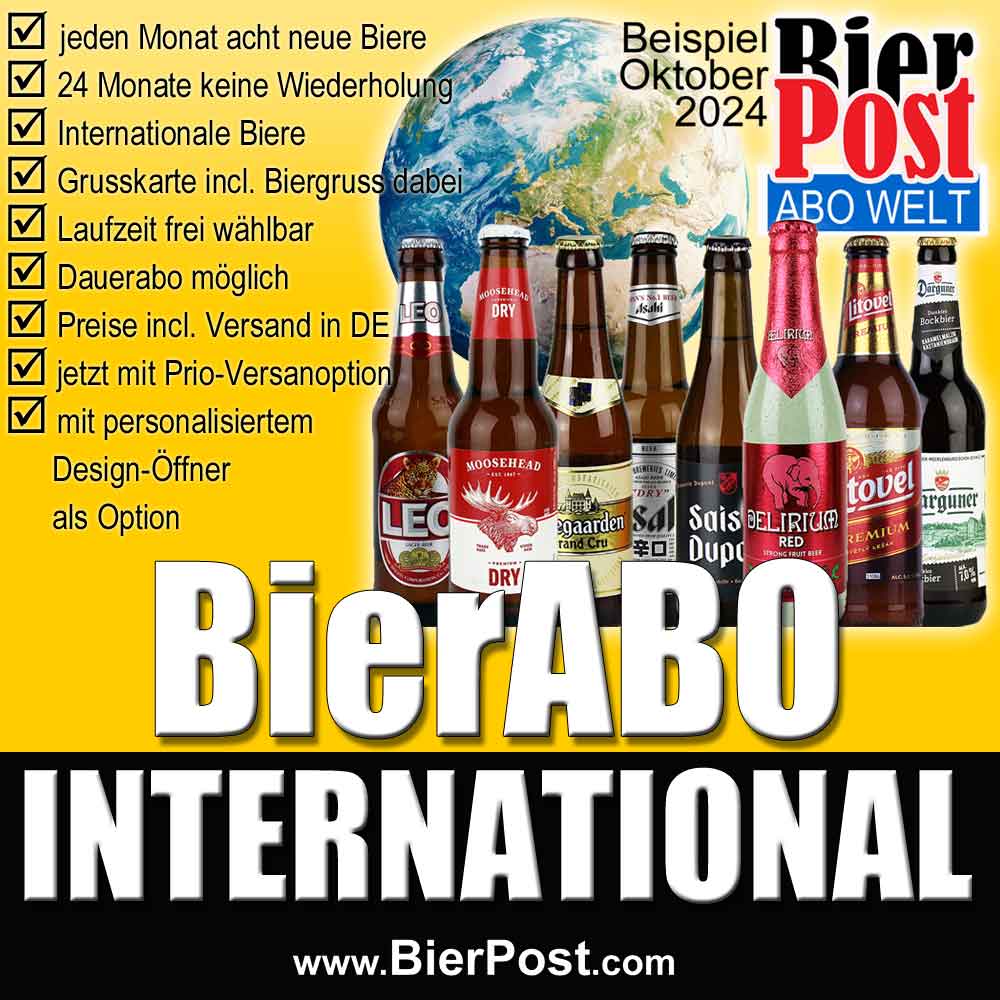 Bild von BierPostABO - INTERNATIONAL - incl. Versand in DE, incl. BierPostCARD 