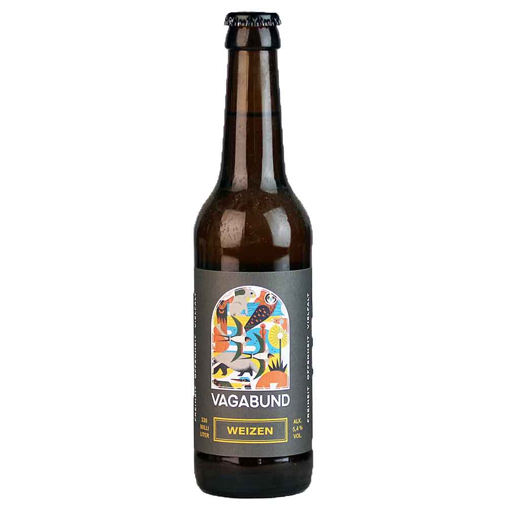Bild von Vagabund Brauerei - WEIZEN - aus Berlin - 0,33l  ( MHD 26. APRIL 2026 )