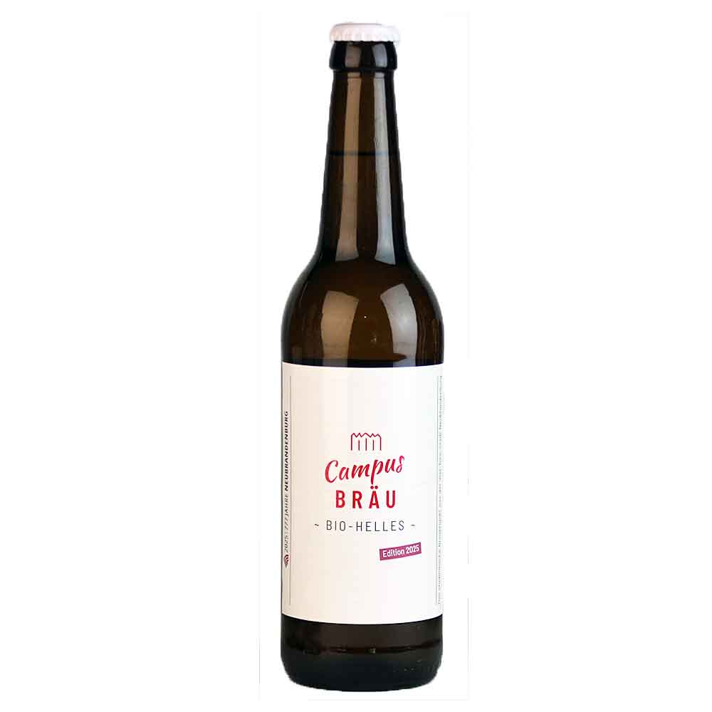 Bild von Campus BRÄU - BIO HELLES - Edition 2025 -  0,5l ( MHD 07. MÄRZ 2026 )
