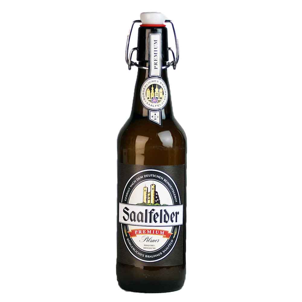 Bild von Saalfelder - PREMIUM PILSENER - aus Thüringen - 0,5l - Bügelflasche ( MHD 15. MÄRZ 2026 )