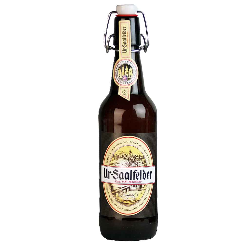 Bild von Ur Saalfelder - DAS MÄRZENBIER - aus Thüringen - 0,5l - Bügelflasche ( MHD 15. MÄRZ 2026 )