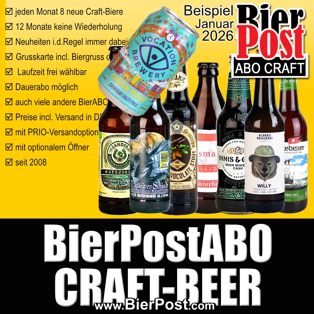 Bild von BierPostABO - CRAFTBEER - incl. Versand in DE, incl BierPostCARD 