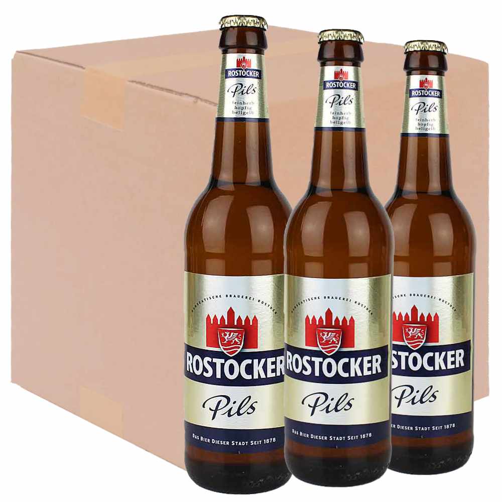 Bild von Rostocker - PILS - Karton Sortenrein mit Mengenauswahl je 0,5l 