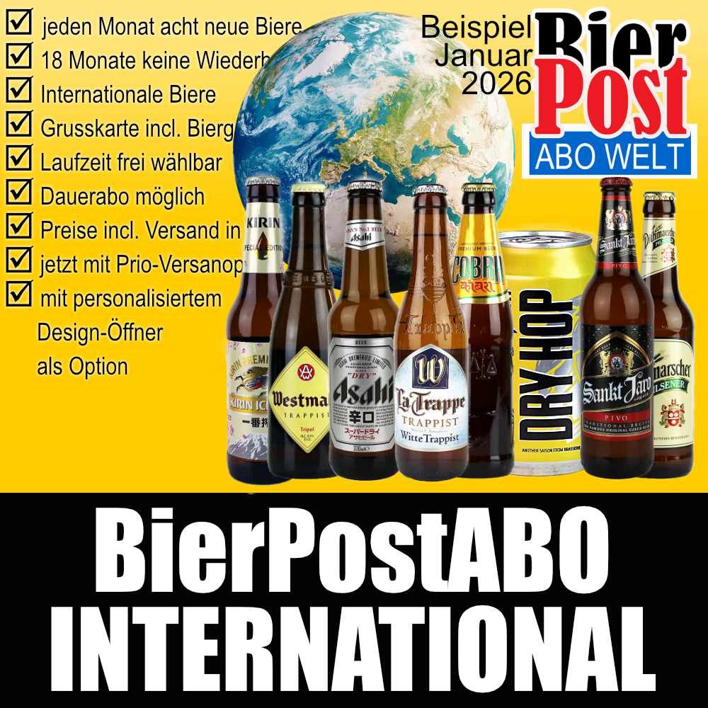Bild von BierPostABO - INTERNATIONAL - incl. Versand in DE, incl. BierPostCARD 